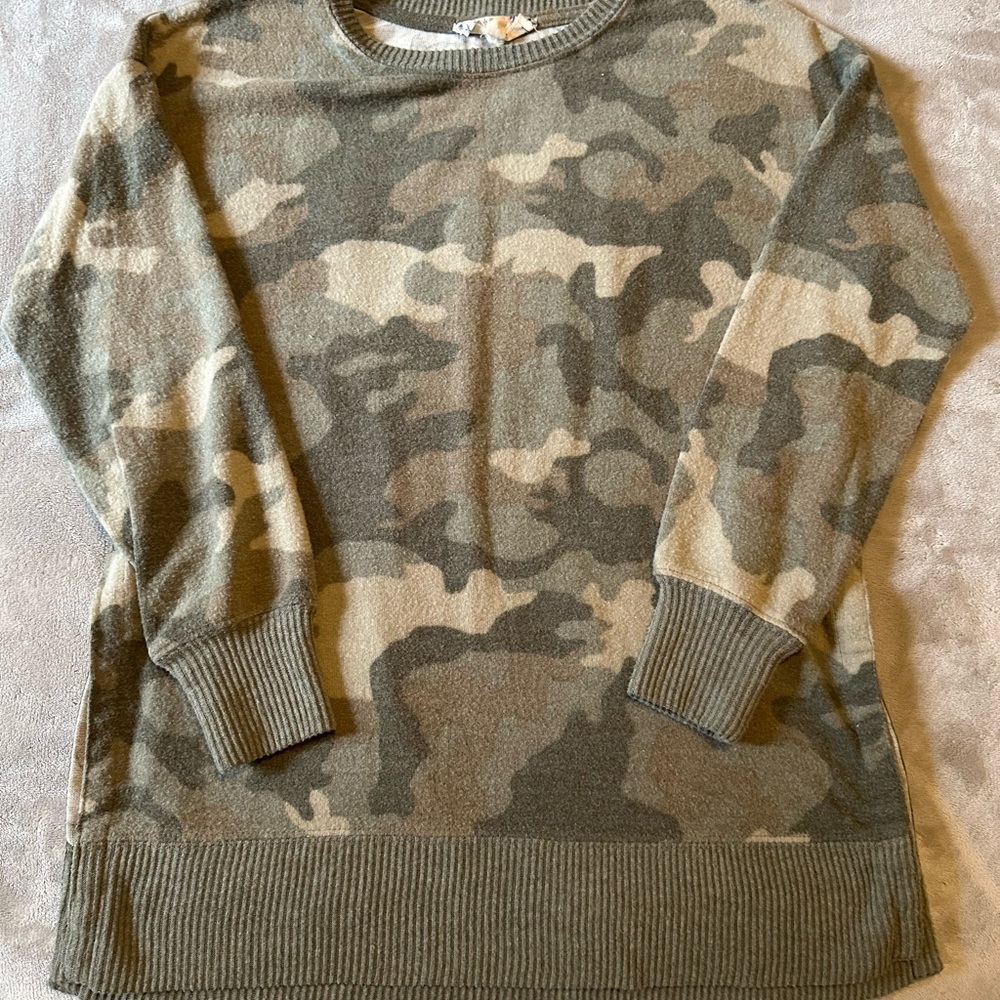 Camo Print Women's Sweater